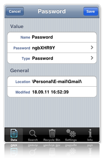 Password for a Gmail Account