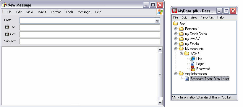 Easily copy multi-line emails and letters.